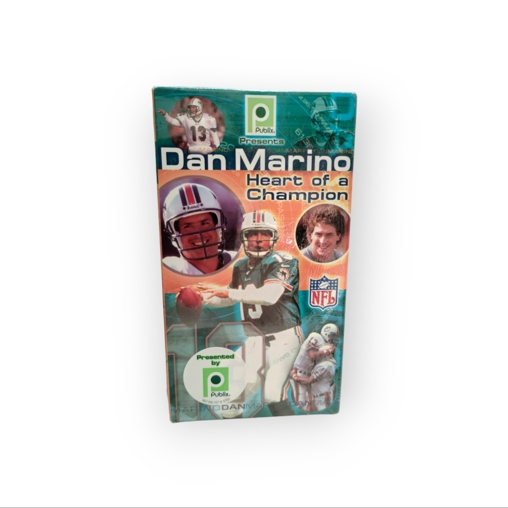 Vintage Dan Marino Miami Dolphins NFL Publix Heart of a Champion VHS 2000 Sealed